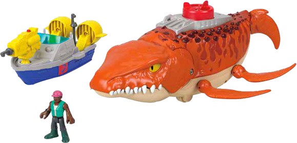 NEW Imaginext Jurassic World Chase & Chomp Mosasaurus