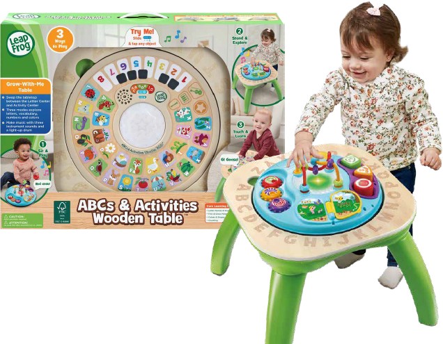LeapFrog ABCs & Activities Wooden Table