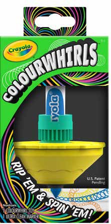 NEW Crayola ColourWhirls 1CT Neon