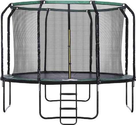 Centra 10ft Trampoline with Ladder Enclosure Safety Net