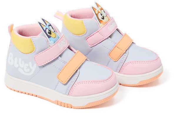 NEW Bluey Kids High Top Casual Shoes - Pink