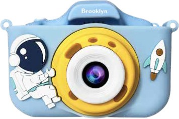 NEW Brooklyn Kids Novelty Digital Camera with Removable Silicone Sleeve - Blue