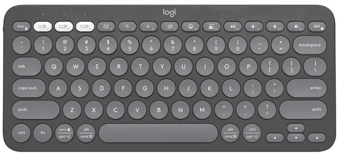 Logitech Pebble Keys K380 Bluetooth Keyboard - Graphite
