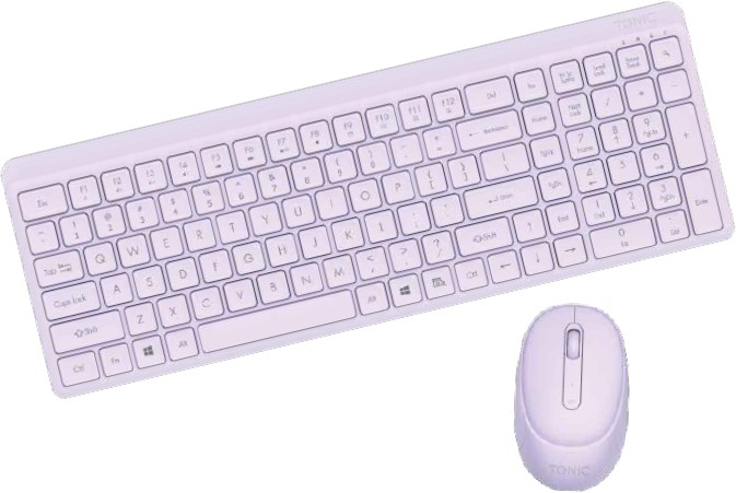 NEW Tonic Whisper Quiet Wireless Keyboard and Mouse Combo