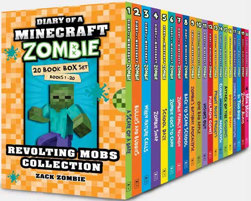 Diary of a Minecraft Zombie 20 Book Box Set Age 8+