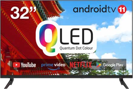 JVC 32” Edgeless QLED Android TV