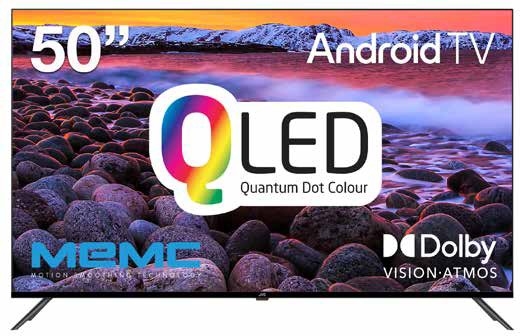 JVC 50” Edgeless 4K QLED Android TV