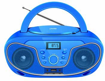 JVC Portable CD Player Bluetooth - Blue