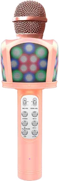 NEW Techxtras Wireless Karaoke Microphone - Pink