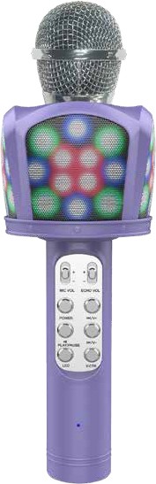 NEW Techxtras Wireless Karaoke Microphone - Purple