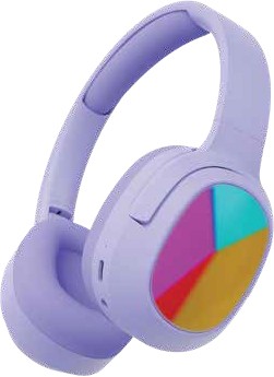 NEW Laser On-Ear Foldable Bluetooth Headphone - Purple