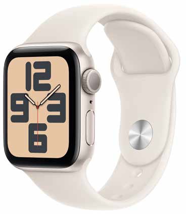 Apple Watch SE GPS 40mm Starlight Aluminium Case with Starlight Sport Band - S/M