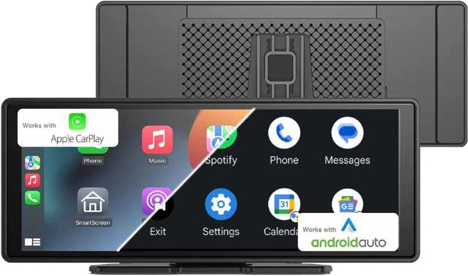 Laser 10” Portable CarPlay with Android Auto