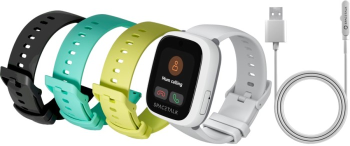 Spacetalk Loop 4G Kids Smartwatch Bundle - Frost