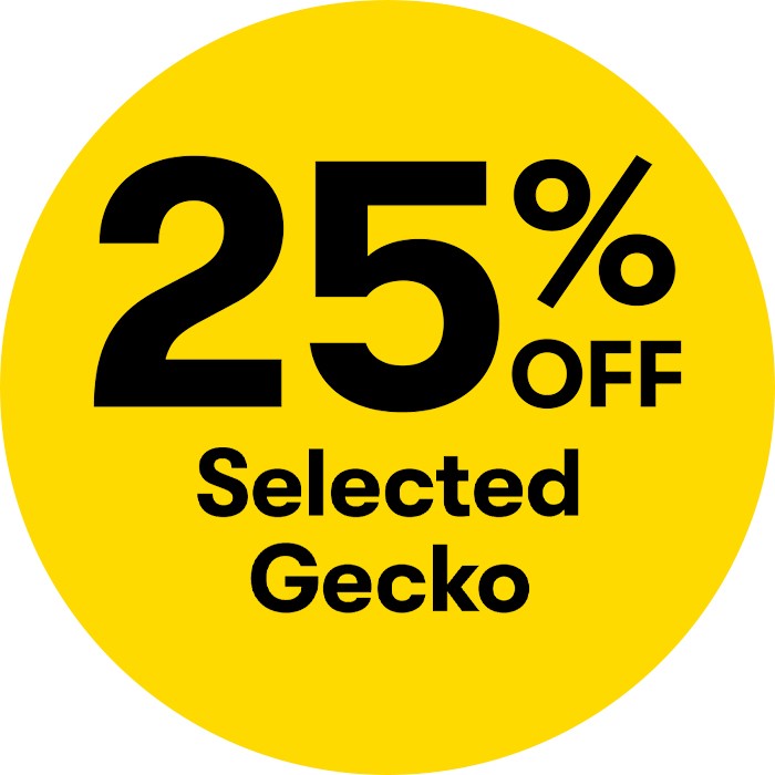 25% off Selected Gecko