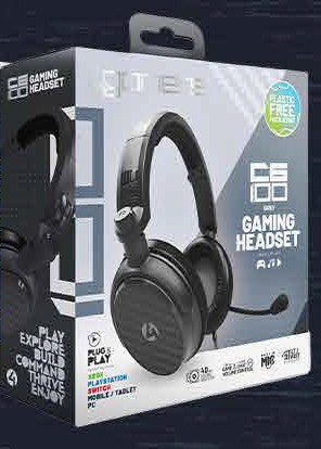 4Gamers C6-100 Strike Gaming Headset - Grey