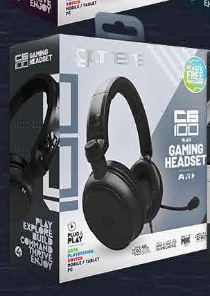 4Gamers C6-100 Strike Gaming Headset - Black
