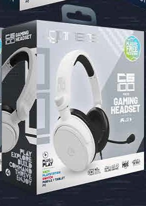 4Gamers C6-100 Strike Gaming Headset - White