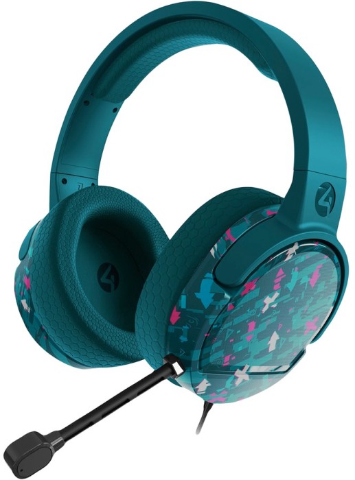 4Gamers Panther Premium Gaming Headset - Glitch Teal