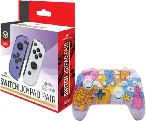 Nintendo Switch Powerwave Joypad Retro Purple/Grey or PowerA Wireless Controller