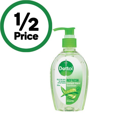Dettol Liquid Antibacterial Instant Hand Sanitiser Refresh 200ml