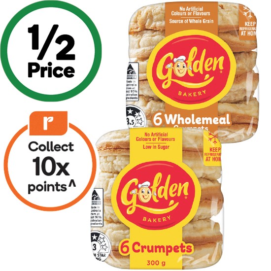Golden Crumpets Rounds Pk 6