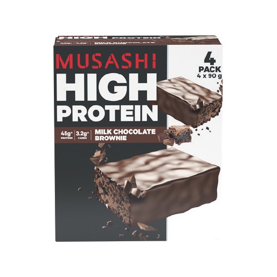 Musashi High Protein Bars 90g x Pk 4Δ