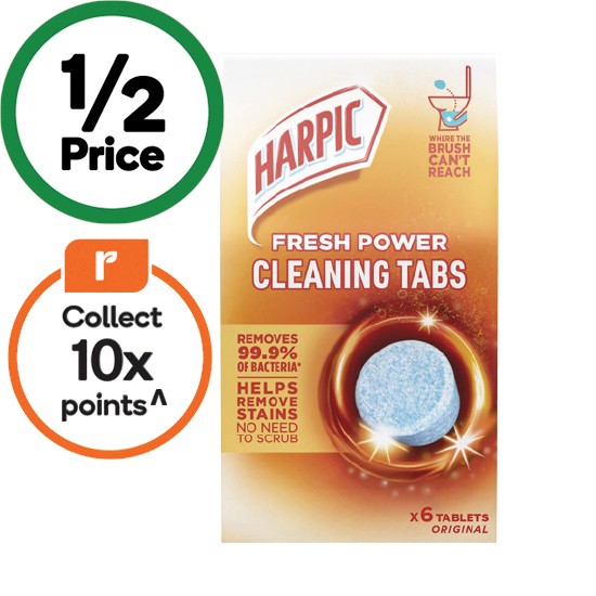 Harpic Fresh Power Toilet Cleaning Tabs Pk 6