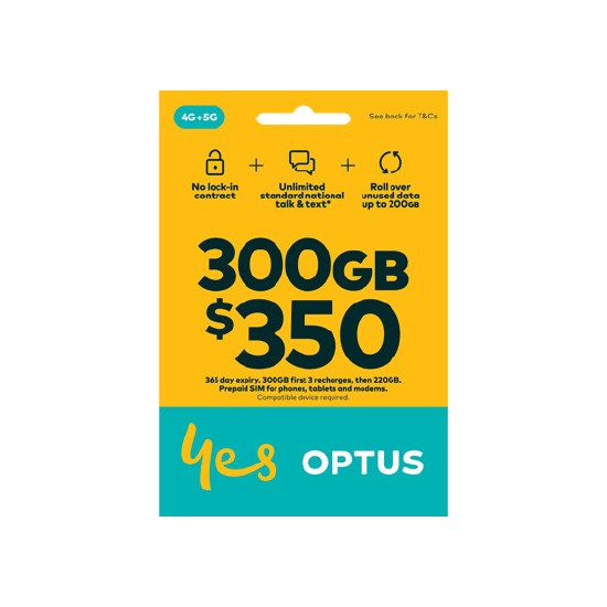 Optus $350 SIM‡