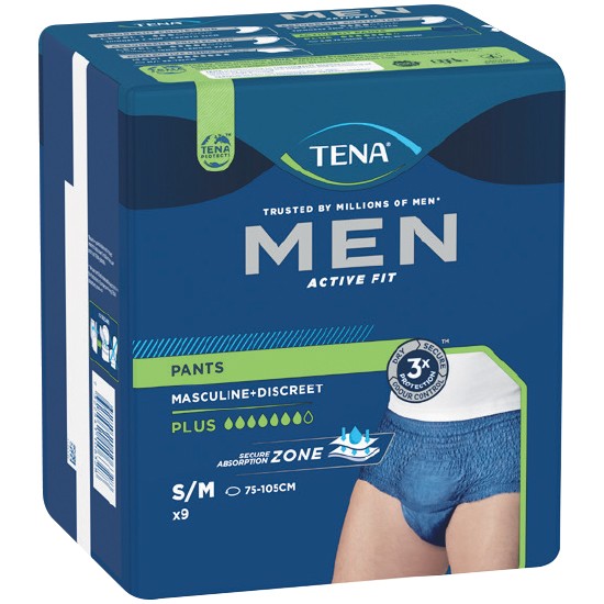 Tena Men Active Fit Pants Pk 9