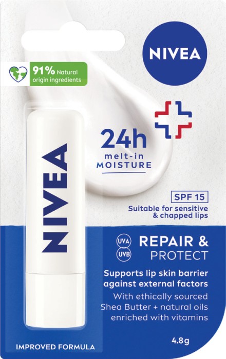 Nivea Lip Balm 4.8gΩ - Repair & Protect