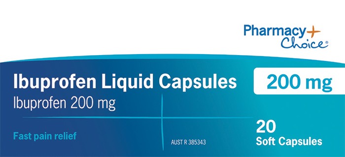 Pharmacy Choice Ibuprofen Liquid Capsules 20 Capsules^