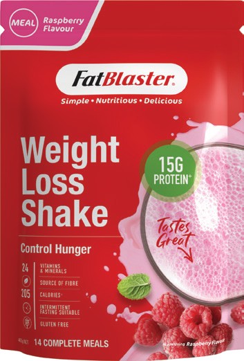 FatBlaster Weight Loss Raspberry Flavour Shake 465g*