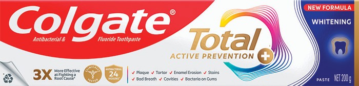 Colgate Total Active Prevention Whitening Toothpaste 200g*