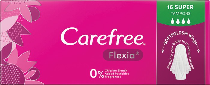 Carefree Flexia Tampons Super 16 Pack*