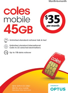 Coles Mobile $35 SIM