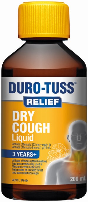 Duro-Tuss Relief Dry Cough Liquid 3 Years+ 200mL