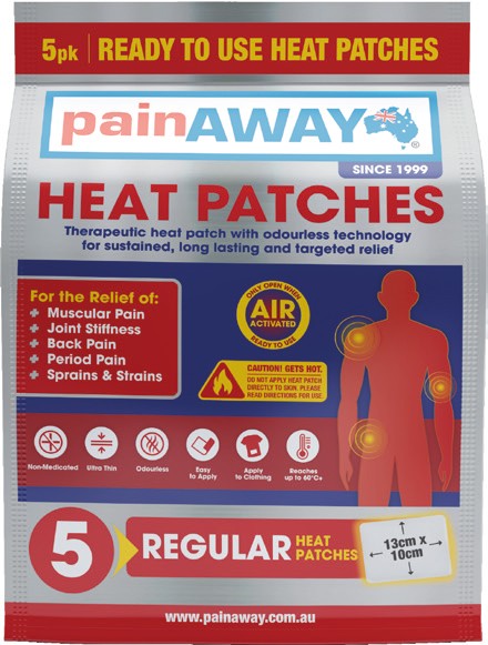 Pain Away 5 Regular Heat Patches