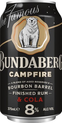 Bundaberg Campfire Rum & Cola 8% 4 Pack