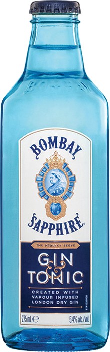 Bombay Sapphire Gin & Tonic 5.4% 4 Pack