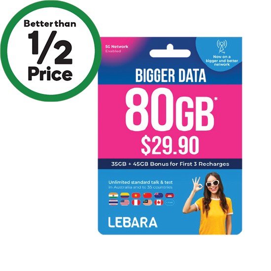 Lebara $29.90 Starter Pack§