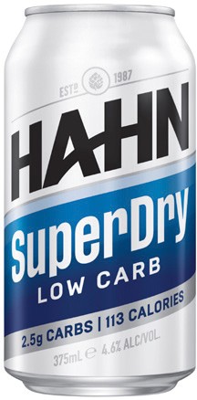 Hahn SuperDry 4.6% 30 Can Block