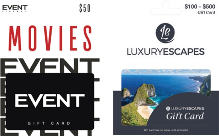 Flybuys 20x Points on Event Cinemas and Luxury Escapes Gift Cards