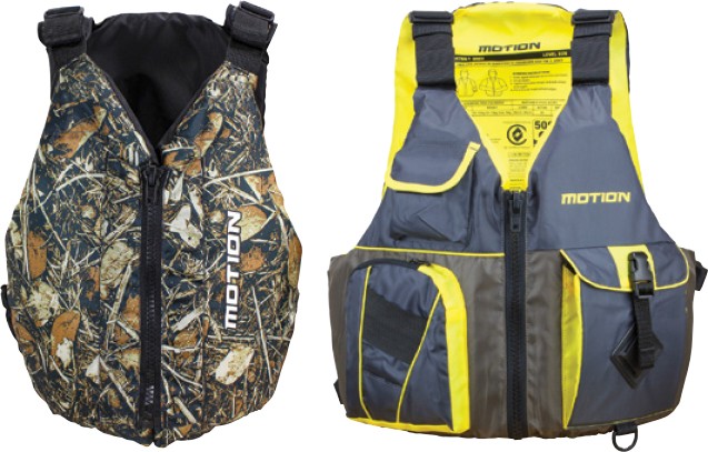 30% off Regular Price on All Motion Kayak PFDs