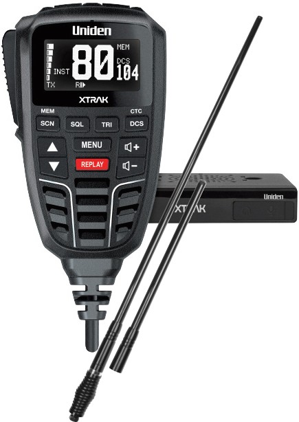 Uniden 5W 80CH Smart UHF CB Radio + Dual Antennas