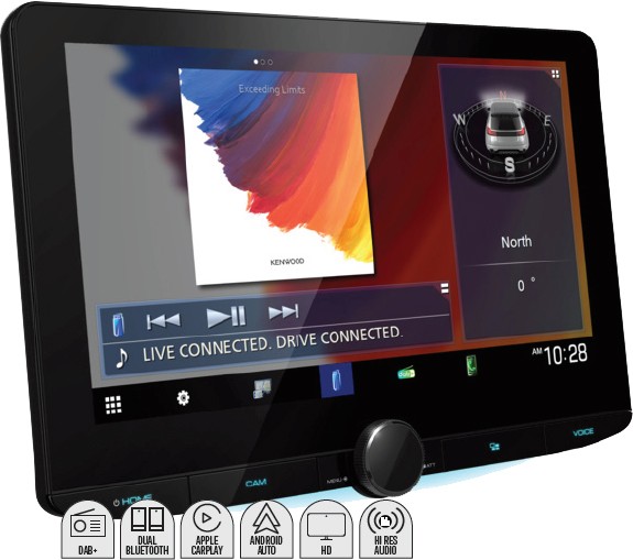 Kenwood 10.1” AV HD Floating Digital Multimedia Head Unit