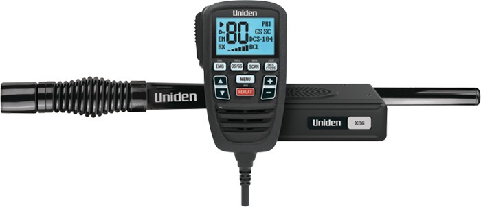 Uniden X86 Travel Pack Mini UHF CB Mobile with Antenna