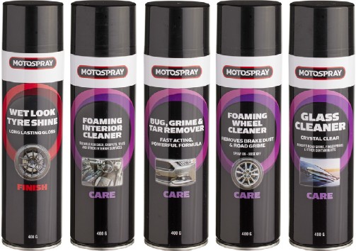 Motospray 400g Car Detailing Cans