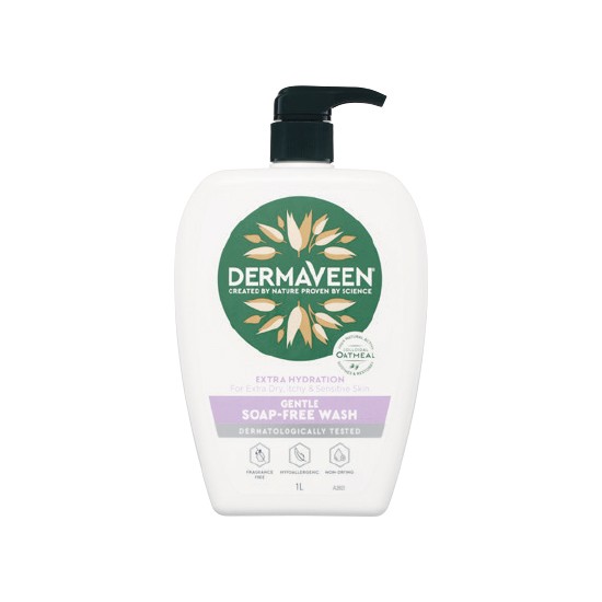 Dermaveen Extra Hydration Gentle Soap Free Wash 1 Litre