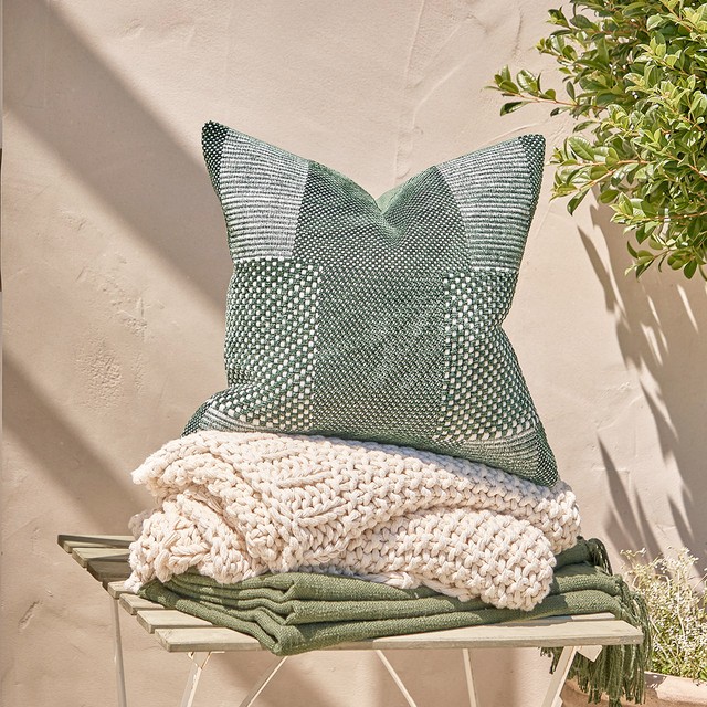 Arabella Patchwork Square Cushion by M.U.S.E.